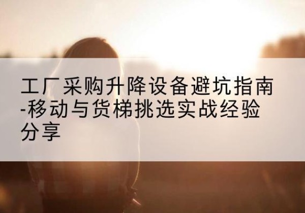花垣移动式升降机怎么选-工厂采购升降设备避坑指南-移动与货梯挑选实战经验分享